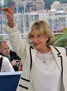 Jeanne Moreau at the Cannes Film Festival in 2005